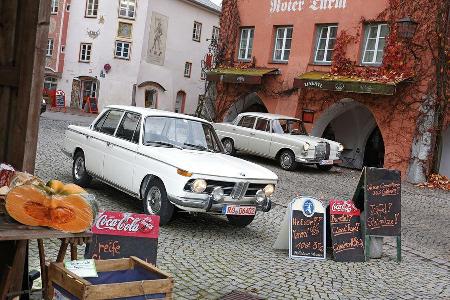 BMW 1800, Mercedes 200, Seitenansicht