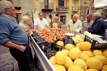 Markt, Obststand