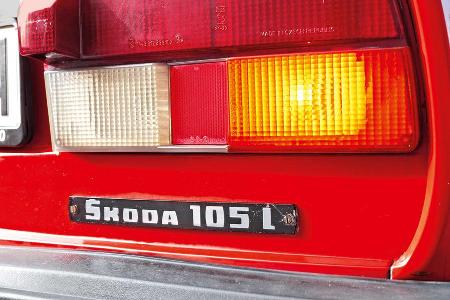 Skoda 105 L, Typenbezeichnung, Heckleuchte