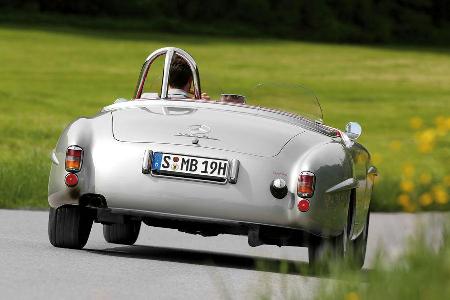 Mercedes 190 SLR, Heckansicht