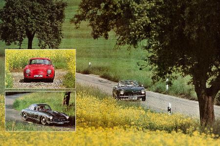 30 Jahre Motor Klassik, Titelgeschichte 01-1984, Mercedes 300 SL, BMW 507, Porsche 356 A Carrera GS
