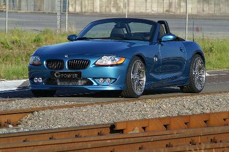 Auch der offene Z4 von G-Power kratzt an der 300 km/h Marke, nicht zuletzt dank Motortuning per Kompressor.