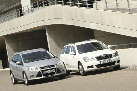 Ford Focus Turnier 1.6 TDCi, Skoda Octavia Combi Green