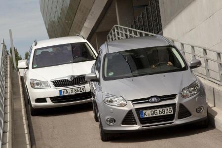 Ford Focus Turnier 1.6 TDCi, Skoda Octavia Combi Green