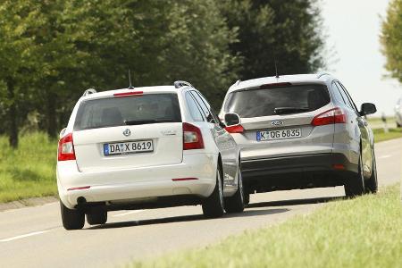 Ford Focus Turnier 1.6 TDCi, Skoda Octavia Combi Green