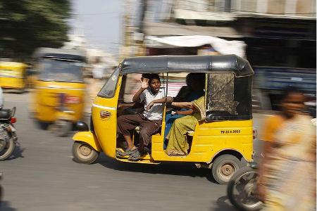 Indisches Taxi, Dreirad