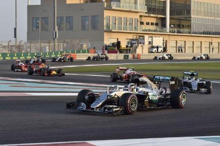 Hamilton - Rosberg - GP Abu Dhabi 2016 - Formel 1