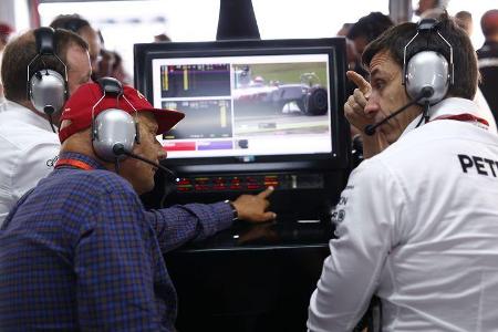 Niki Lauda - Toto Wolff - Mercedes - GP Abu Dhabi 2016 - Formel 1
