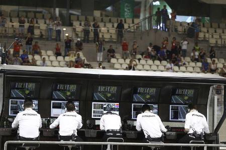 Mercedes - Kommandostand - GP Abu Dhabi 2016 - Formel 1