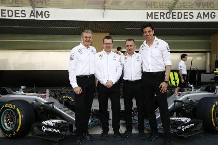 Webber - Cowell - Lowe - Wolff - GP Abu Dhabi 2016 - Formel 1