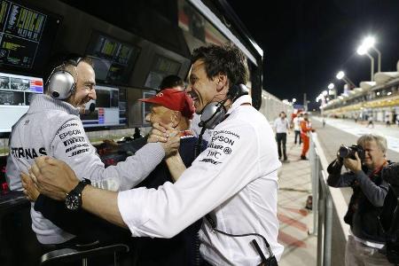 Wolff - Lauda - Lowe - Mercedes - GP Abu Dhabi 2016 - Formel 1