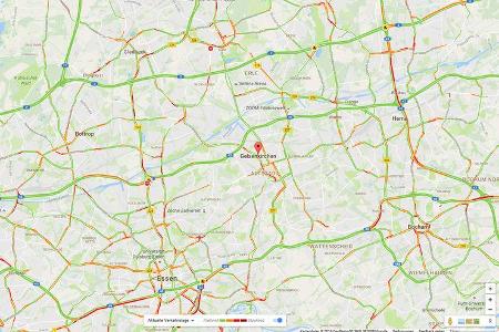 Inrix Stauschwerpunkte