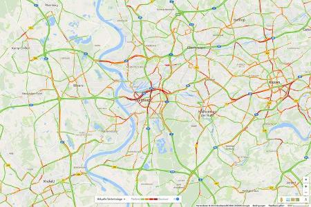 Inrix Stauschwerpunkte
