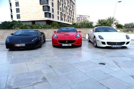 Lamborghini & Ferrari - GP Abu Dhabi - Carspotting 2015