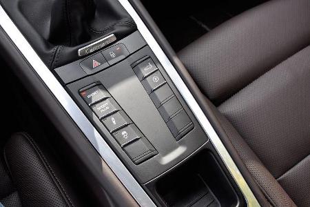 Porsche 911 Carrera, Mittelkonsole, Fahrwerkseinstellungen