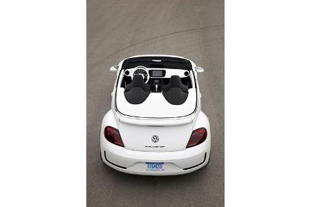 VW E-Bugster, Heckansicht, von oben