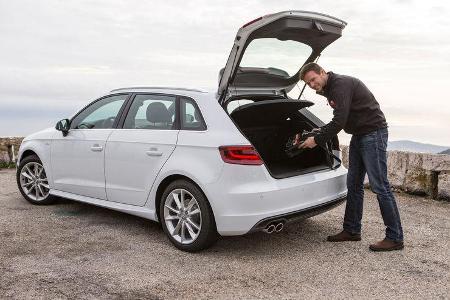 Audi A3 Sportback, Kofferraum, Heckklappe