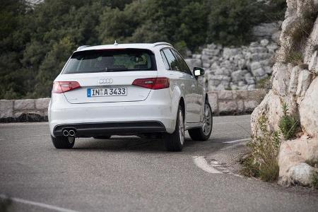 Audi A3 Sportback, Heckansicht