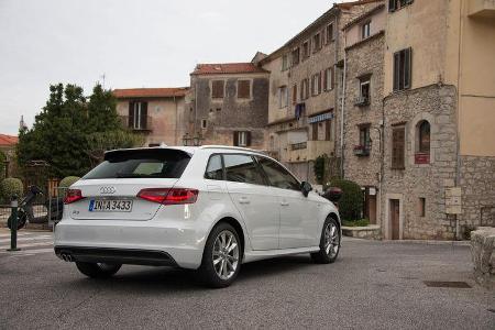 Audi A3 Sportback, Heckansicht