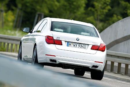 BMW 750d x-Drive, Heckansicht
