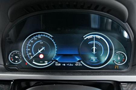 BMW 750d x-Drive, Eco Pro-Anzeige, Rundinstrumente