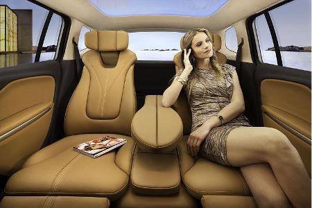 Opel Zafira Tourer Concept, Innenraum, Rückbank