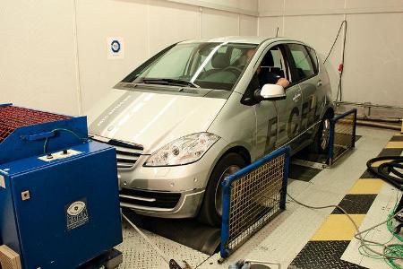 Mercedes A-Klasse E-Cell, RollenprŸfstand
