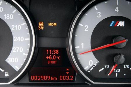 BMW Einser M Coupe, Tacho