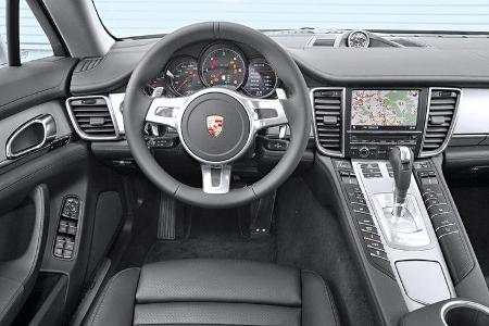 Porsche Panamera Diesel, Cockpit, Lenkrad