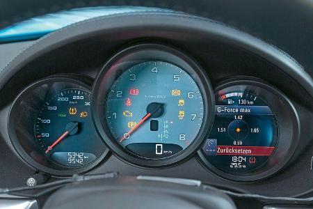 Porsche 718 Cayman S, Anzeigeinstrumente