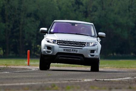 Range Rover Evoque, Frontansicht, Kurve