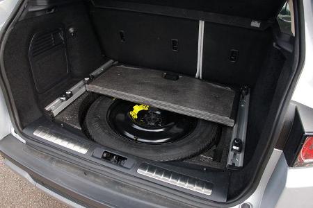 Range Rover Evoque, Stauraum, Ersatzrad