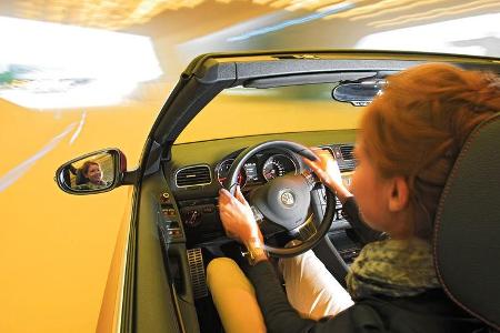 VW Golf Cabrio 1.4 TSI, Cockpit, Lenkrad