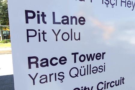 Impressionen - F1 Tagebuch - GP Aserbaidschan 2016