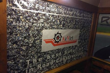 Impressionen - F1 Tagebuch - GP Aserbaidschan 2016