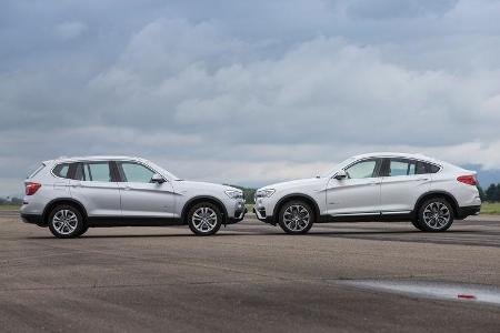 BMW X4 xDrive 35d, BMW X3, Seitenansicht