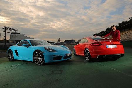 Audi TT RS Coupé, Porsche 718 Cayman S, Christian Gebhardt