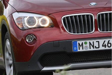 BMW X1 23d x-Drive, SUV, Scheinwerfer