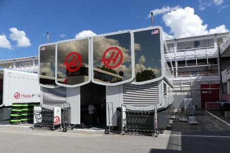 Haas F1 - Motorhome - GP Spanien 2016 - Barcelona
