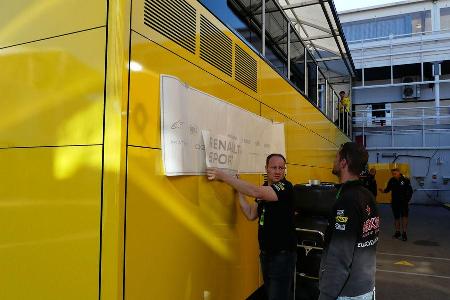 Renault - F1 -Motorhome - GP Spanien 2016 - Barcelona