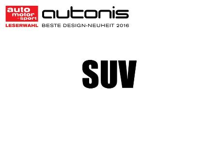 Autonis 2016, Leserwahl, Kategorien