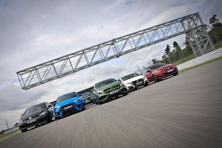 Kompaktsportler von Ford, Honda, Mercedes-AMG, Peugeot und VW