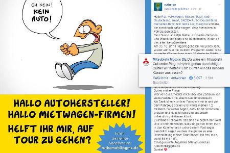 Mitsubishi Outlander Cartoonist Ralph Ruthe