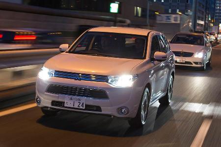 Mitsubishi Outlander PHEV, Frontansicht, Scheinwerfer