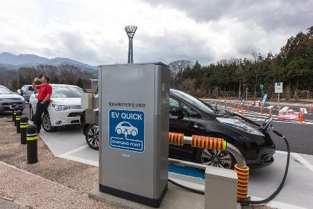 Mitsubishi Outlander PHEV, Schnellladestation