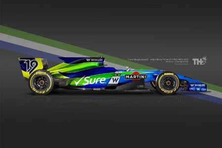 Felipe Massa - F1-Autos mit Helm-Lackierung - 2016