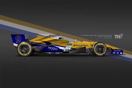 Marcus Ericsson - F1-Autos mit Helm-Lackierung - 2016