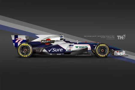 Valtteri Bottas - F1-Autos mit Helm-Lackierung - 2016