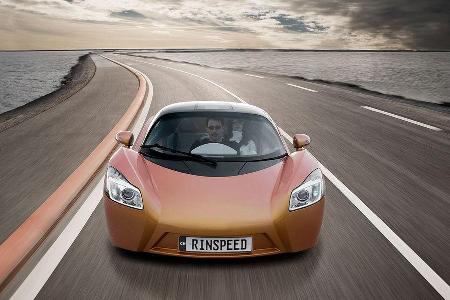 Für den Sprint auf Tempo 100 veranschlagt Rinspeed nur knapp über vier Sekunden.