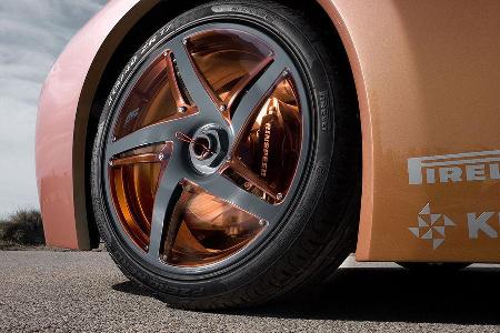 Die Leichtmetallräder stammen von AEZ.